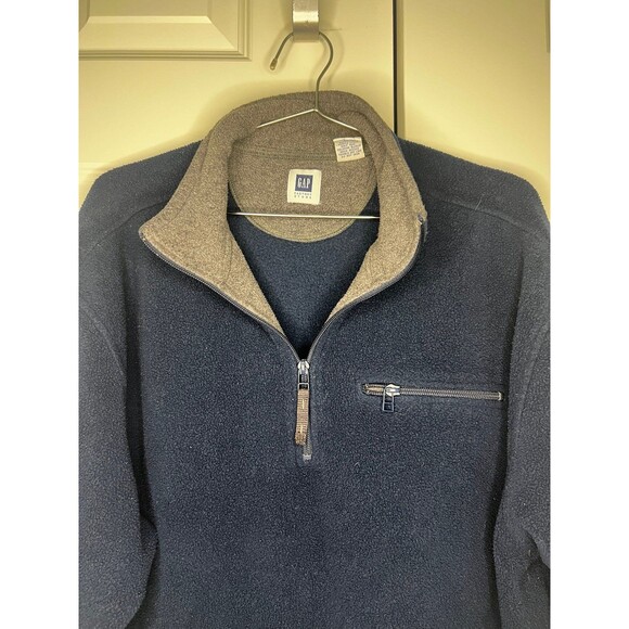 Mens GAP Fleece Pullover Sweater size Large - Picture 2 of 4